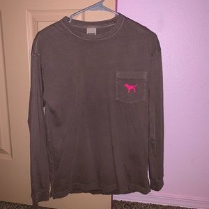 Pink long sleeve T-shirt
